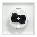 Merten Zentralplatte mit erhöhtem Berührungsschutz aus Thermoplast weiß, Retail