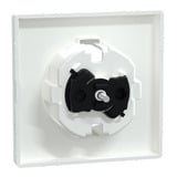 Merten Zentralplatte mit erhöhtem Berührungsschutz aus Thermoplast weiß, Retail