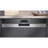 Siemens SN57TS00CE iQ700, Spülmaschine edelstahl (gebürstet)/schwarz, 60 cm, Home Connect