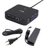 i-tec USB-C DP Dual HDMI Docking Station, Dockingstation schwarz, Power Delivery 100 W, HDMI, DP
