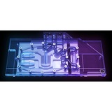 Alphacool Eisblock Aurora Acryl GPX-N RTX 3090/3080 Gaming X Trio mit Backplate, Wasserkühlung transparent/silber