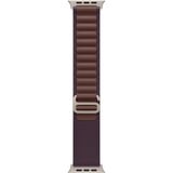 Apple 49 mm Alpine Loop, Uhrenarmband indigo/titan, Größe M
