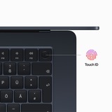 Apple MacBook Air (15") 2023 CTO, Notebook schwarz, M2, 10-Core GPU, macOS, Deutsch, 512 GB SSD