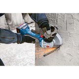 Bosch Akku-Winkelschleifer GWS 18V-7 Professional, Set blau/schwarz, 2x Li-Ionen Akku 4,0Ah, L-BOXX