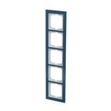 Busch-Jaeger Abdeckrahmen 5-fach blau, Retail