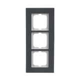 Busch-Jaeger Abdeckrahmen zum Abdecken von Schaltern, Tastern und Steckdosen, Abdeckung anthrazit, Retail