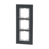 Busch-Jaeger Abdeckrahmen zum Abdecken von Schaltern, Tastern und Steckdosen, Abdeckung anthrazit, Retail