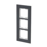 Busch-Jaeger Abdeckrahmen zum Abdecken von Schaltern, Tastern und Steckdosen, Abdeckung anthrazit, Retail