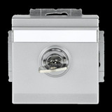 Busch-Jaeger Schutzkontakt Steckdosen Einsatz aluminium, Retail