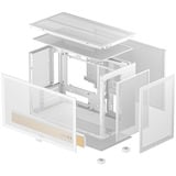 DeepCool CH260 WOOD, Tower-Gehäuse weiß/holz, Tempered Glass
