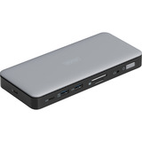 Digitus 11 Port USB-C Dockingstation grau/schwarz