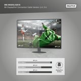 Digitus DisplayPort 1.4 Premium Anschlusskabel, UHD 8K schwarz/grau, 2 Meter