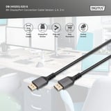 Digitus DisplayPort 1.4 Premium Anschlusskabel, UHD 8K schwarz/grau, 2 Meter