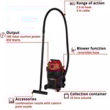 EINHELL TC-VC 2555, Nass-/Trockensauger schwarz/rot