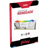 Kingston FURY DIMM 32 GB DDR5-6400 (2x 16 GB) Dual-Kit, Arbeitsspeicher weiß, KF564C32RWAK2-32, Renegade RGB, INTEL XMP