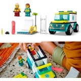 LEGO 60403 City Rettungswagen und Snowboarder, Konstruktionsspielzeug 