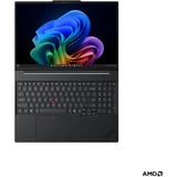 Lenovo ThinkPad T16 AMD G5 (22AN001WGE), Notebook schwarz, AMD Ryzen 5 PRO 215, AMD Radeon 740M, 16 GB DDR5, 512 GB (512 GB SSD), Windows 11 Pro