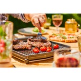 Ooni Doppelseitige Grizzler-Grillplatte anthrazit, Sockel aus Edelstahl