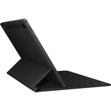 SAMSUNG Book Cover Keyboard Slim EF-DT730 für das Galaxy Tab S7+ / Tab S7 FE, Tastatur schwarz, DE-Layout