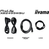 iiyama ProLite XB2495WSU-B1, LED-Monitor 61.1 cm (24.1 Zoll), schwarz (matt), WUXGA, IPS, HDMI, DP, USB-Hub, ergonomischer Standfuß, 100Hz Panel