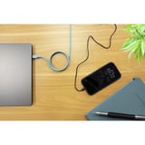Ansmann Silikonkabel USB-C auf USB-C blau, magnetisch, 120cm