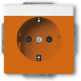 Busch-Jaeger Schutzkontakt Steckdosen Einsatz orange, Retail
