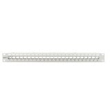 Digitus Modulares Patch Panel, 24-Port, blank, Rack Mount, Patchpanel grau, 1 HE, für Keystone-Module