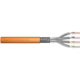 Digitus Professional Cat.7 S/FTP Verlegekabel simplex, Cca orange, 100 Meter Rolle