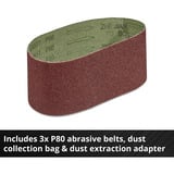 EINHELL Professional Akku-Bandschleifer TP-BS 18/457 Li BL - Solo, 18Volt rot/schwarz, ohne Akku und Ladegerät