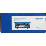 GEDORE Steckschlüssel-Satz 1/2", 13-teilig, Werkzeug-Set mit Hebel-Umschaltknarre