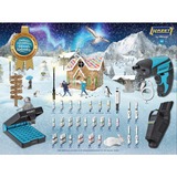 Hazet Adventskalender Santa Tools 2022, Werkzeug-Set blau/schwarz, 44-teilig, mit Akkuschrauber