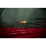 High Peak Tunnelzelt Falcon 4 LW grün/rot, Modell 2023, mit Vorbau für Gepäck