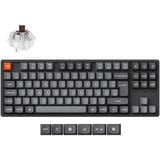 Keychron K8 Max, Gaming-Tastatur schwarz/grau, DE-Layout, Keychron Super Brown, Aluminiumrahmen, RGB