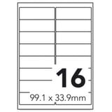 MediaRange Universal-Etiketten, haftend, 99.1 x 33.9 mm, weiß, 800 Etiketten 