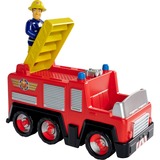 Simba Feuerwehrmann Sam Jupiter mit Sam Figur, Spielfahrzeug rot/gelb