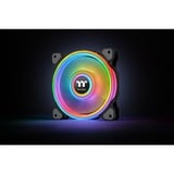 Thermaltake Riing Quad 12 RGB Radiator Fan TT Premium Edition Single Fan Pack, Gehäuselüfter schwarz, Single Pack, ohne Controller, 120 mm