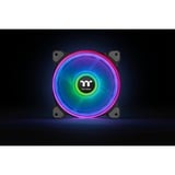 Thermaltake Riing Quad 12 RGB Radiator Fan TT Premium Edition Single Fan Pack, Gehäuselüfter schwarz, Single Pack, ohne Controller, 120 mm