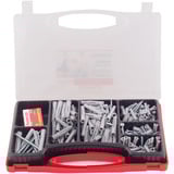 fischer EASY Box Universaldübel UX mit Schrauben hellgrau, 252-teilig, mit Schrauben