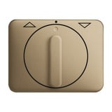 0 Zentralscheibe Jalousie mit Drehgriff 1740 DR-21, Abdeckung bronze, Retail