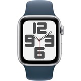 Apple Watch SE (2023), Smartwatch dunkelblau/dunkelblau, 40 mm, Sportarmband, Aluminium