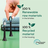 Beurer SC Bürstenköpfe Premium Whiten Green Planet, Aufsteckbürste schwarz, 4er Pack