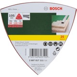 Bosch Schleifblatt-Set Delta, 105mm, 25-teilig P60 / 120 / 180