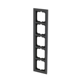 Busch-Jaeger Abdeckrahmen 5-fach, Abdeckung grau, Retail