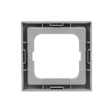 Busch-Jaeger Rahmen einfach zum Abdecken von Schaltern, Tastern und Steckdosen, future linear aluminium (gebürstet), Retail