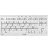 CHERRY STREAM KEYBOARD TKL, Tastatur weiß/grau, DE-Layout, Cherry SX-Scherentechnologie