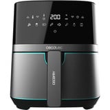 Cecotec Heißluftfritteuse Cecofry Full InoxBlack 5500 Pro schwarz, 1.700 Watt, Korb 5,5 Liter