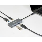 DeLOCK Externer USB 3.2 Gen 2 USB Type-C Hub, USB-Hub grau, USB-C