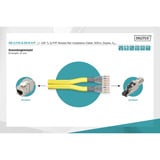 Digitus Professional Cat.7a S/FTP Verlegekabel Duplex, Cca gelb, 500 Meter Trommel