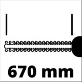 EINHELL Heckenschere GE-EH 7067 rot/schwarz, 700 Watt
