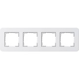 Gira Abdeckrahmen vierfach weiß, Retail